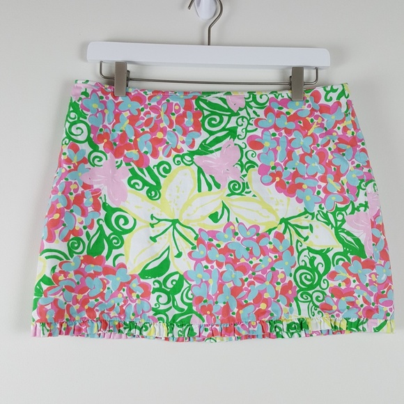Lilly Pulitzer Dresses & Skirts - Lilly Pulitzer Mini Skirt with Ruffled Bottom Sz 6